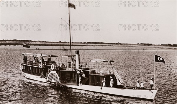 Governor's boat, called the Elfin on the Blue Nile