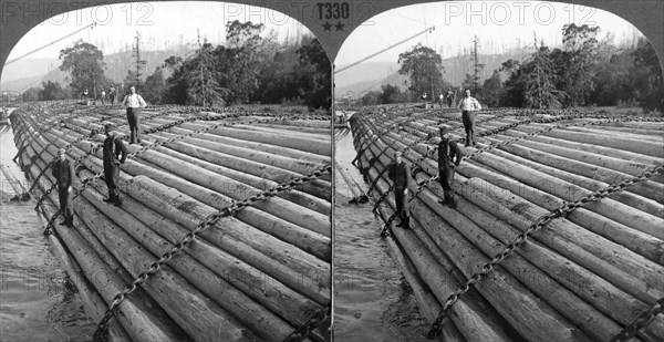 Lumber Raft In Oregon