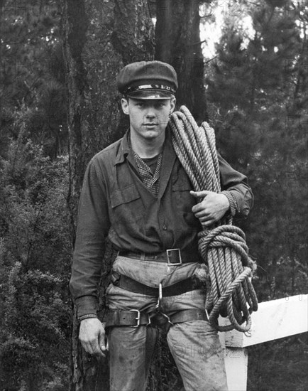 Man In Climbing Gear