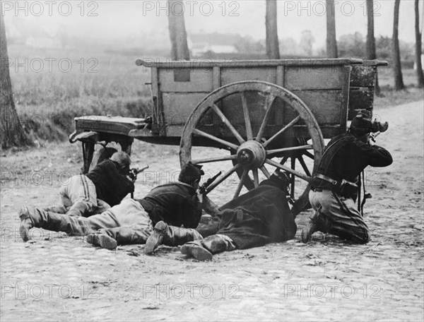 Belgian Infantrymen At Antwerp