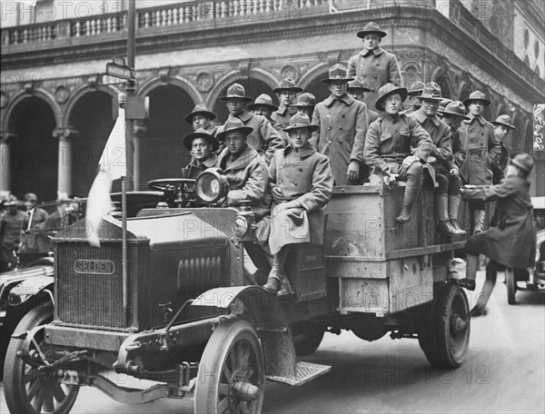 Soldiers At Free Circus Show