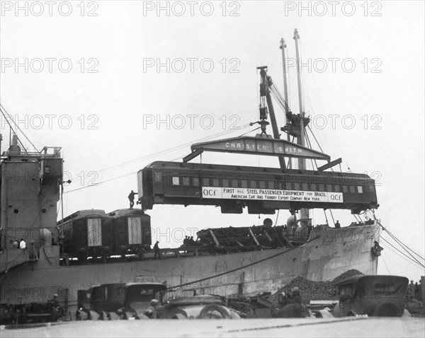 Loading Pullman Railroad Cars