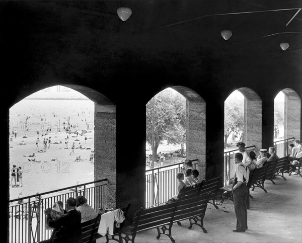 Jackson Park Beach Spectators