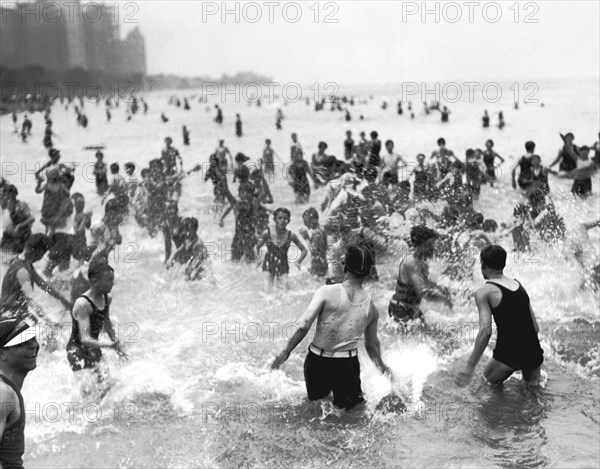 A Hot Day In Lake Michigan