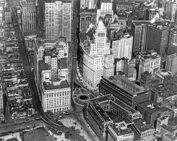 Aerial View Of Lower Manhattan