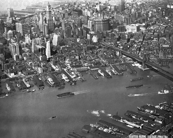 Aerial View Of Lower Manhattan