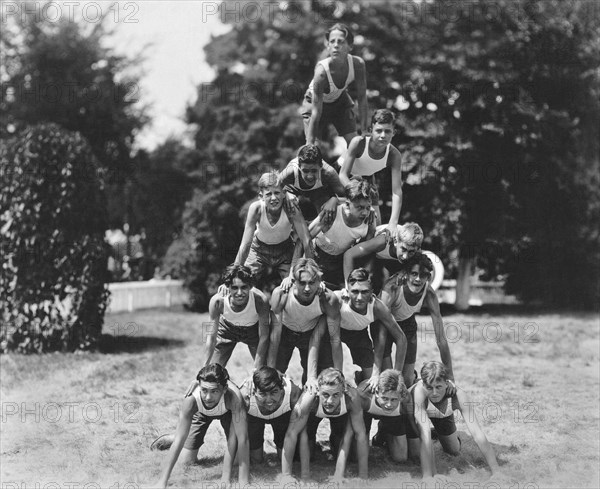 A Pyramid Of Boys