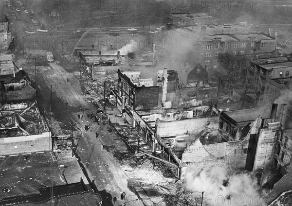 Chicago Race Riot Burning