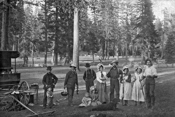 A Family At Their Homestead