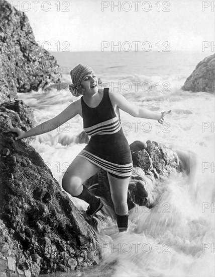 A Flapper In Her Bathing Suit