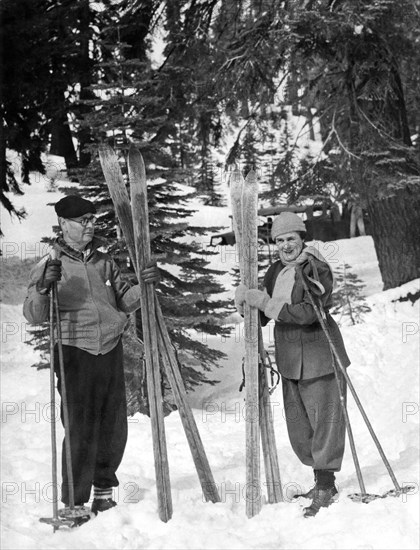 Skiing Badger Pass in Yosemite