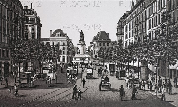 Paris, la place de la republique