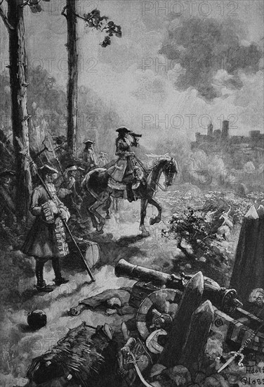 Prince eugen during the battle of belgrade