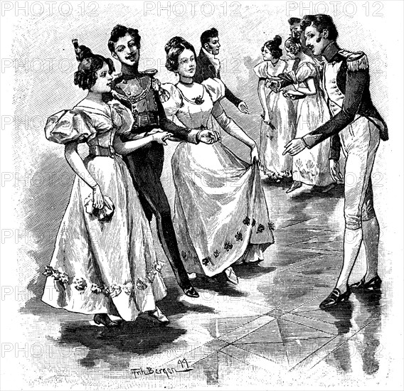 The old german quadrille dance - Photo12-Bildagentur-online-UIG