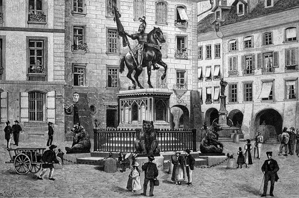 Erlach monument in bern, switzerland