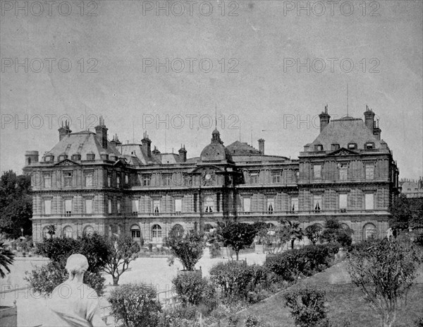 palais luxembourg in paris, france