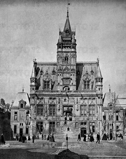 town hall of compiegne, france,