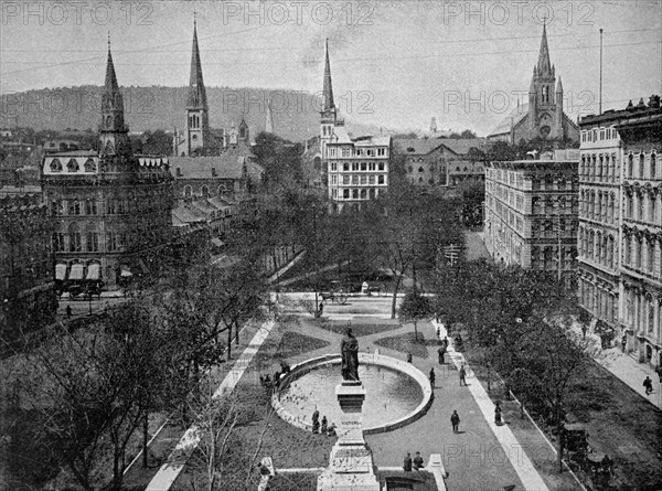 Victoria square in montreal