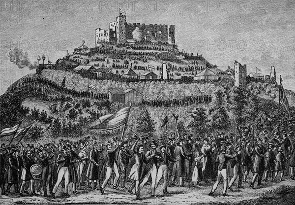 Procession to hambach castle