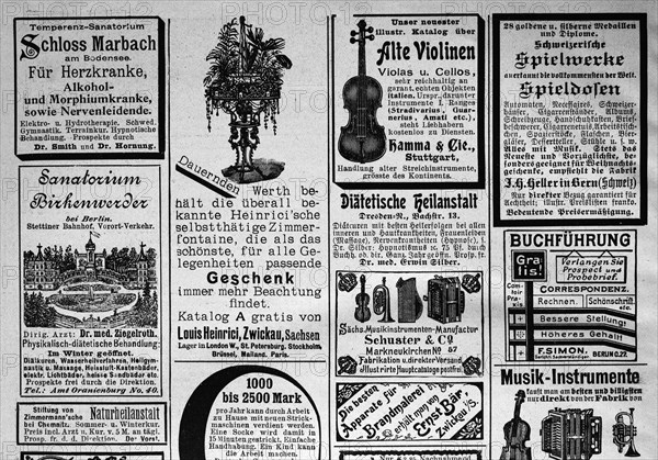 Advertising in the year 1890