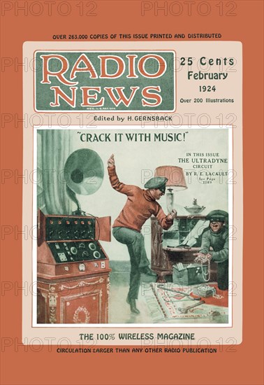 Radio News: Crack It with Music! 1924