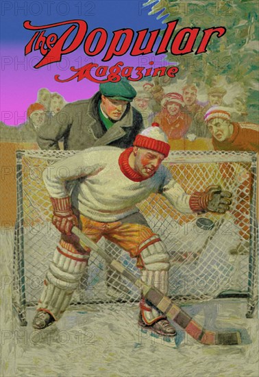 Goalie Making Glove Save 1922