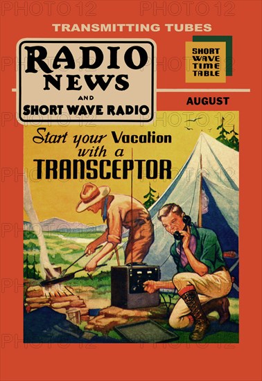 Radio News and Short Wave Radio: Start Your Vacation with a Transceptor 1936