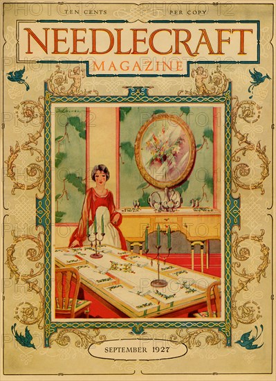 Setting the table with linen 1927