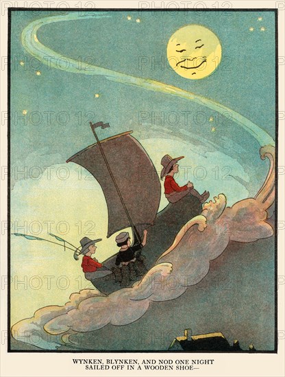 Wynken, Blynken, and Nod Sailed off in a wooden shoe 1925