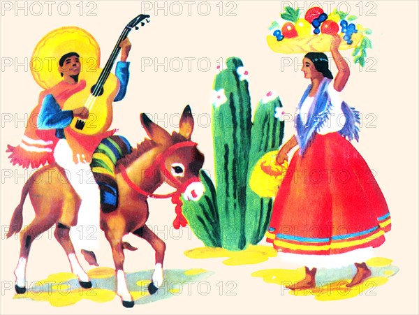 Burro Rider Serenades La Senorita 1935