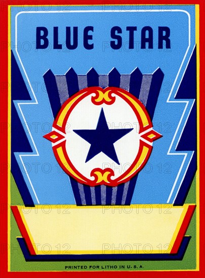 Blue Star Broom label