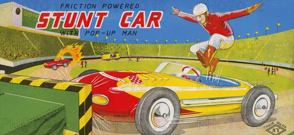 Friction Powered Stunt Car 1950