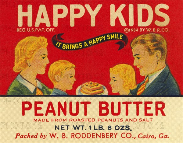 Happy Kids Peanut Butter 1934