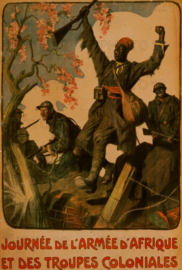 Journée de l'armée d'Afrique et des troupes colonials; A day for the African army and the Colonial troops. 1917