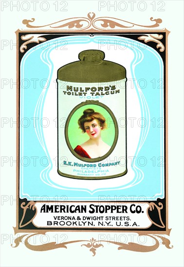 Mulford's Toilet Talcum 1900