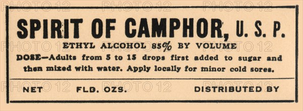 Spirit of Camphor 1920