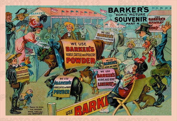 Barker's Horse, Cattle, and Poultry Powder