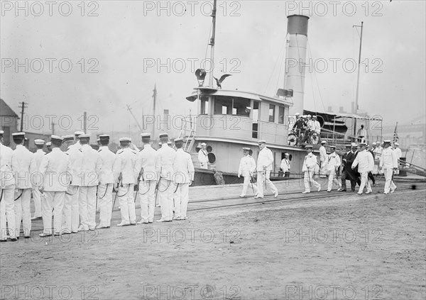 Admiral Togo Visits the Brooklyn Navy Yard 1911