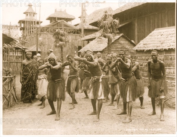 African Village War Dance 1901