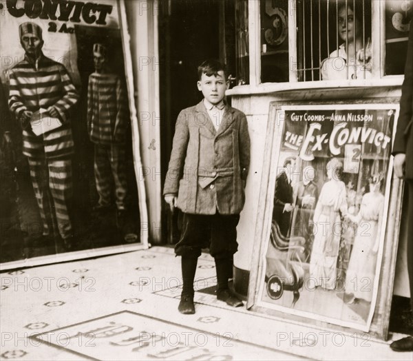 Brown McDowell 12 year old usher in Princess Theatre. 1914