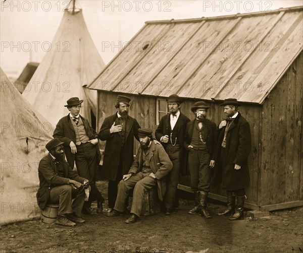 Commissary Staff at Aquia Creek 1863