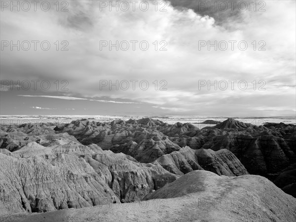 Infrared view of the Badlands. Badlands National Park, South Dakota 2007