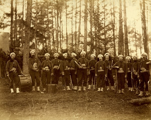 Band of 114th Pennsylvania Infantry, in front of Petersburg, Va., August, 1864 1864