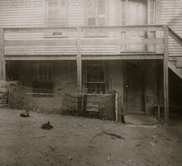 Basement tenements, immigrants High Street, Central Falls, R.I.  1912