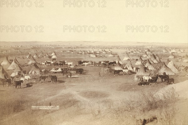 Native American Encampment - Lakota Indians 1890