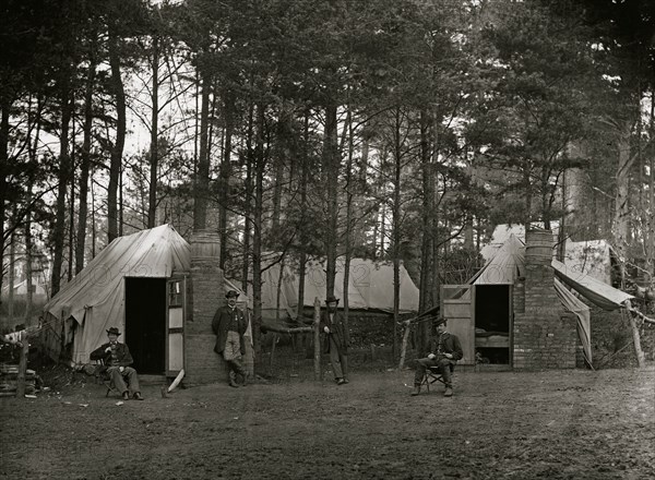 Brandy Station, Va. Quarters of Capt. Harry Clinton, quartermaster, Provost Guard 1864