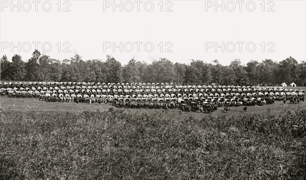 Brandy Station, Va., vicinity. Large wagon park 1864