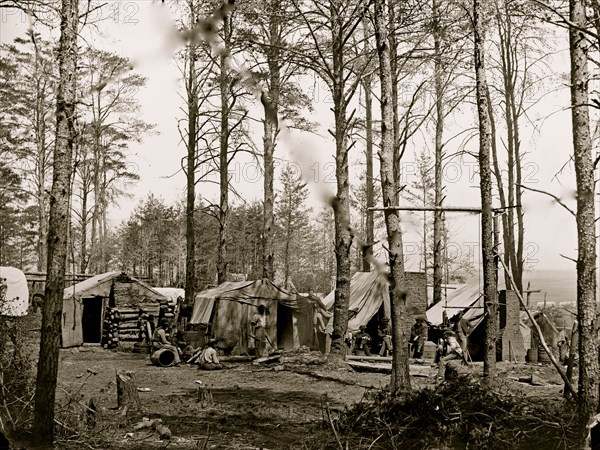 Brandy Station, Virginia. Telegraph Corps camp 1864