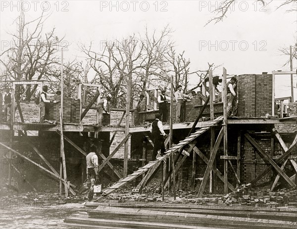 Bricklaying at Claflin University, Orangeburg, S.C 1899