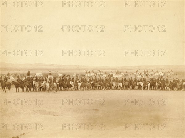 Capt. Taylor and 70 Indian scouts 1890